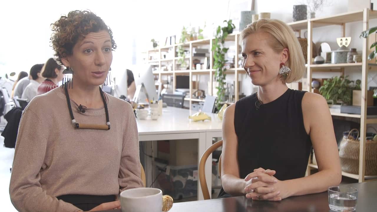 Elke Kramer (left) and Kate Hurst.