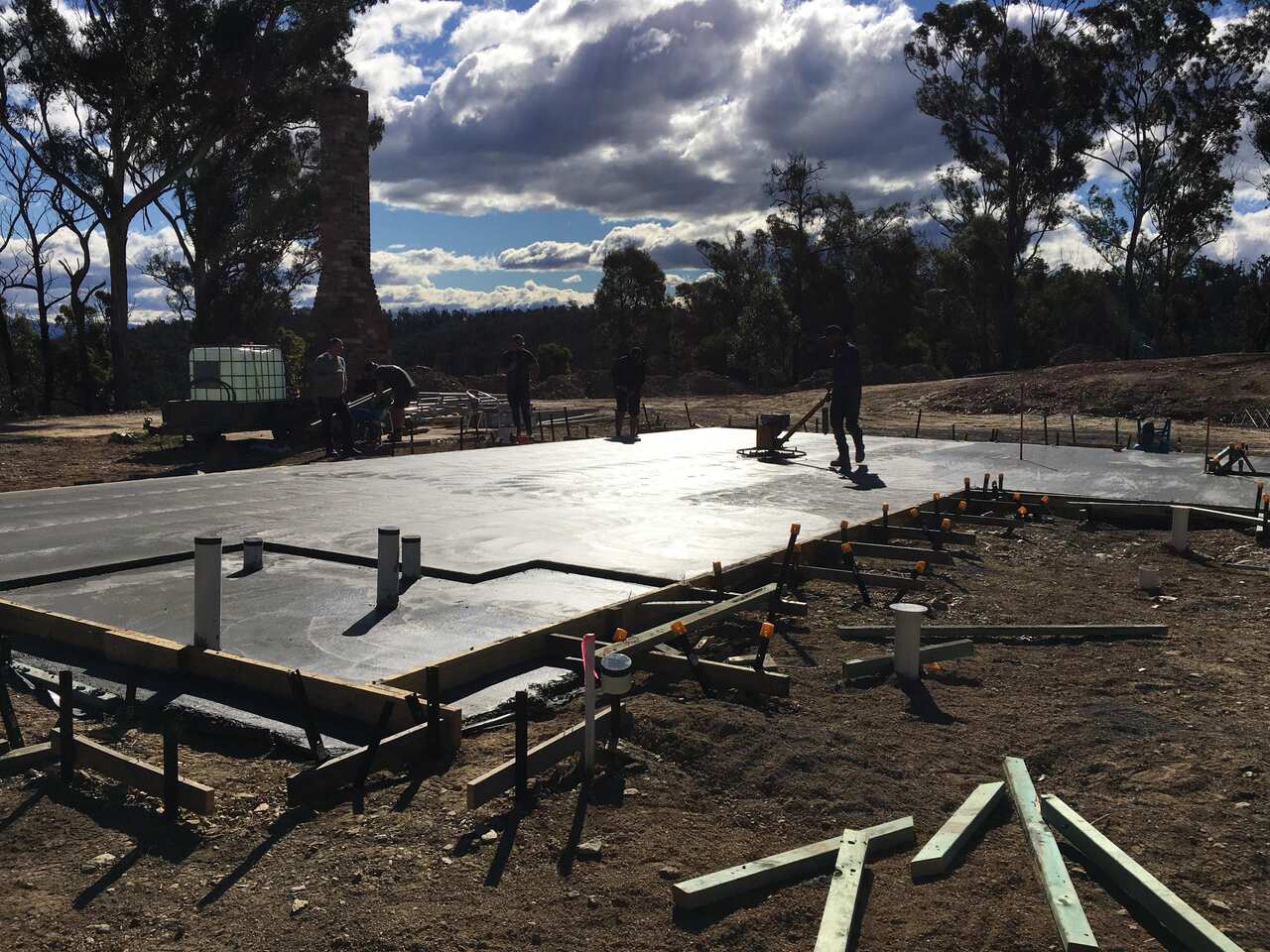 Jan Harris has begun building her home