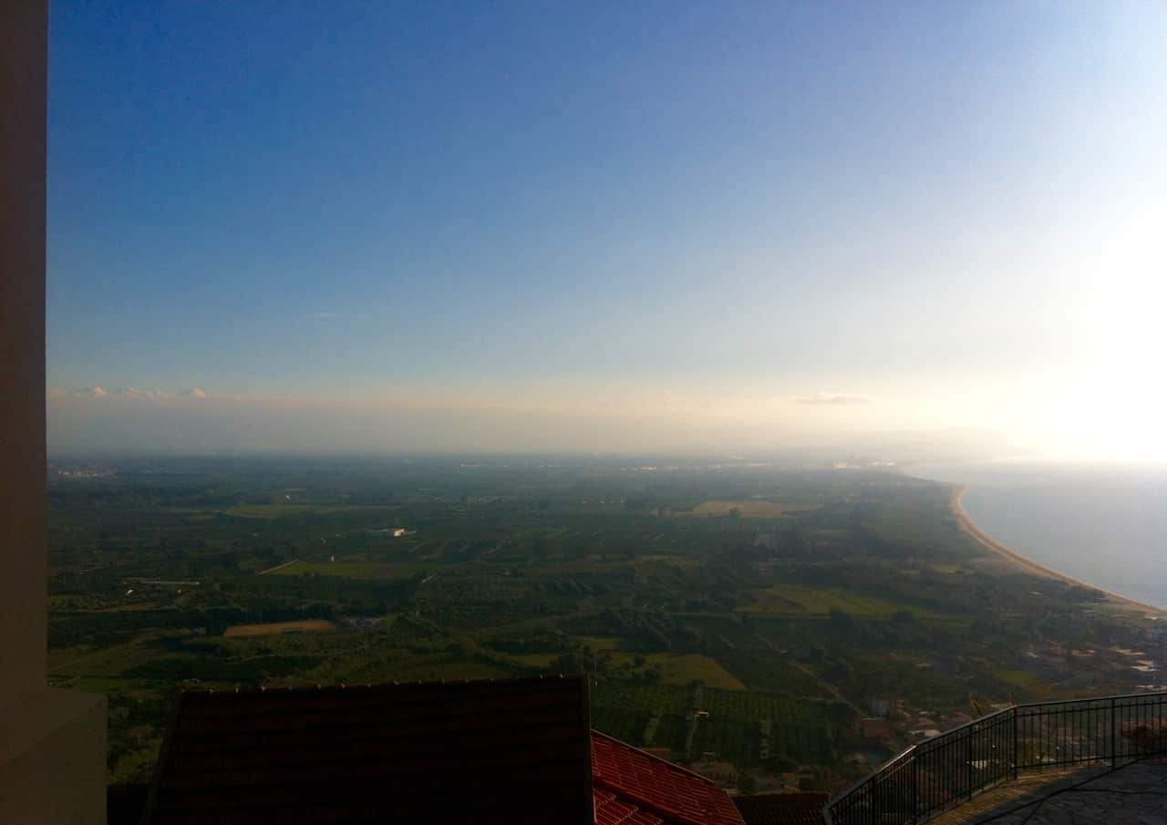 ONLY FOR USE WITH CONNIE AGIUS COMMENT PIECE The view overlooking Rosarno and Gioia Tauro in Italy - two towns known to be 'Ndrangheta strongholds.