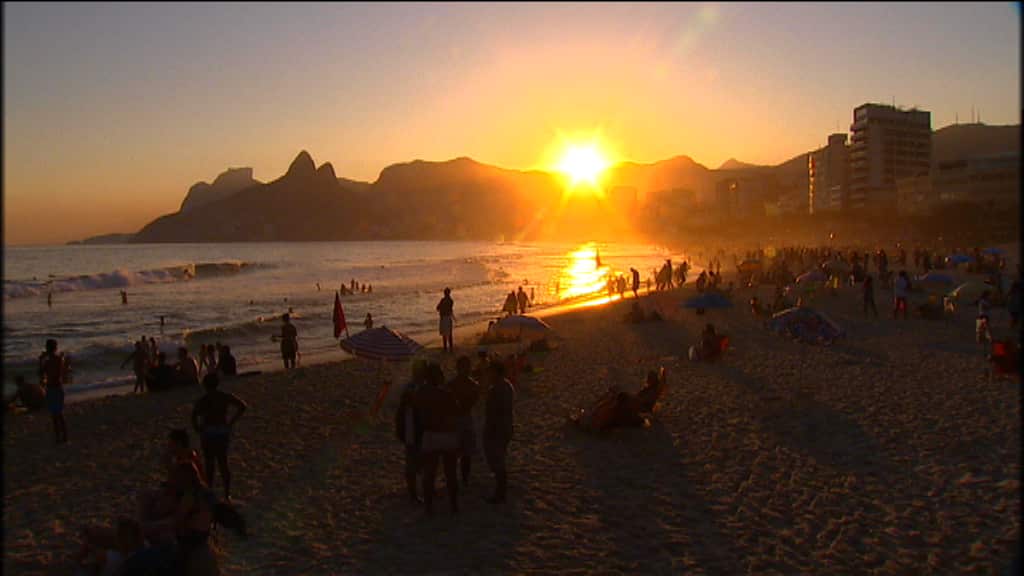 High rises overlook Ipanema beach