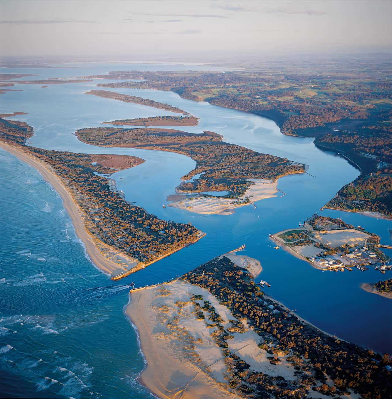Lakes Entrance is a popular fishing destination.