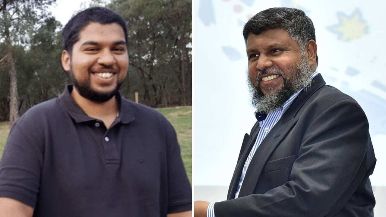 Australian Professor Lukman Thalib (right) and his son, Ismail Talib, have been detained in Qatar for almost five months.