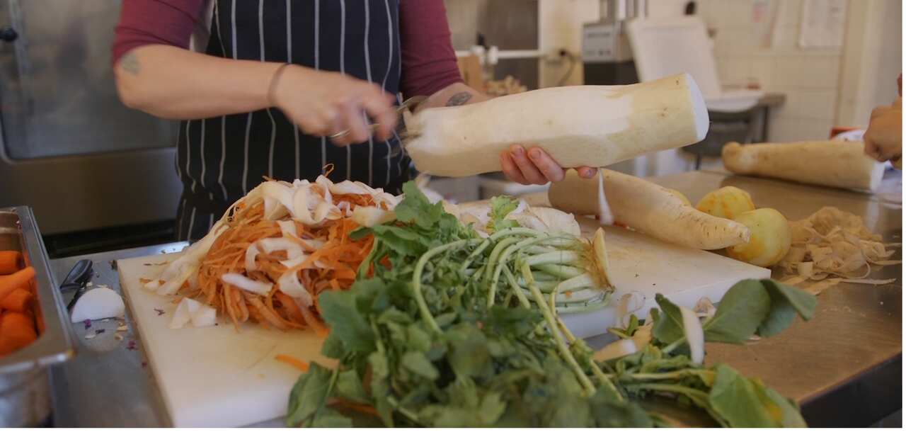 All leftover produce from the two cafes is sent to the picklery.