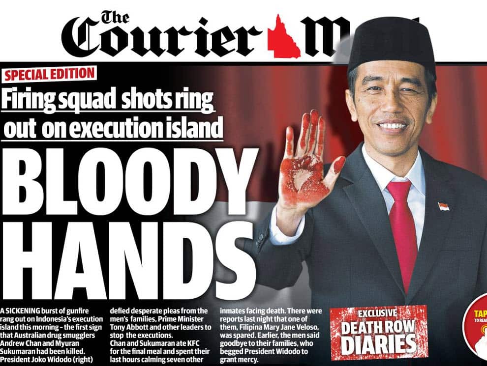 The Courier Mail's front page (Courier Mail)