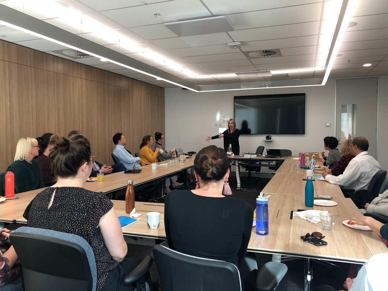 Liana Papoutsis is training court staff