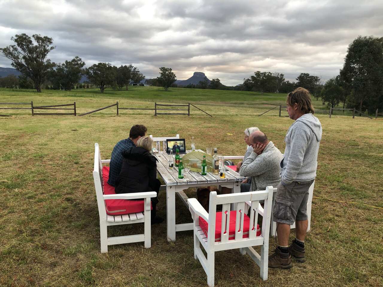 Each night in Capertee Valley, NSW, a family watches SBS in the front yard on an iPad as the world started to crumble under Covid-19.