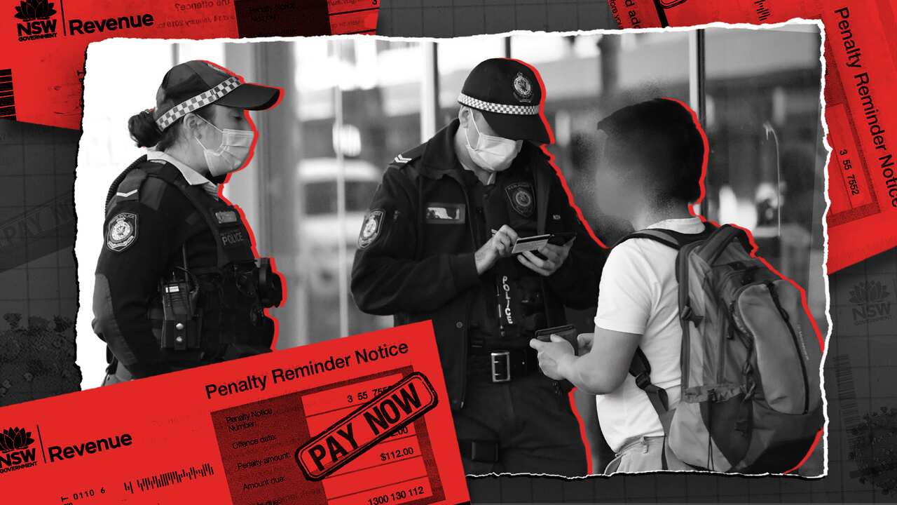 An unidentified person speaks with police. 