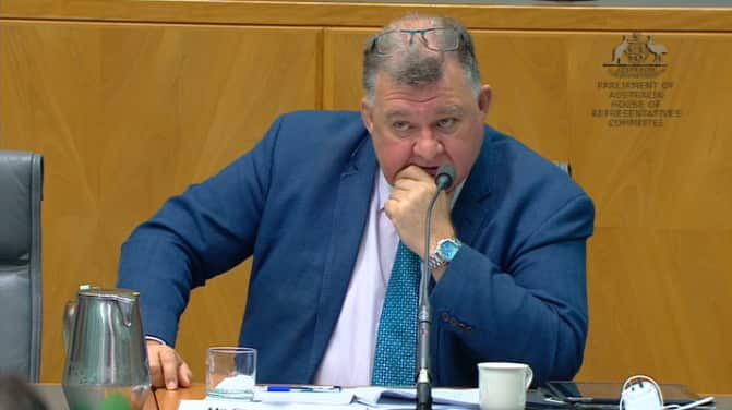 Liberal MP Craig Kelly questions NAB officials.