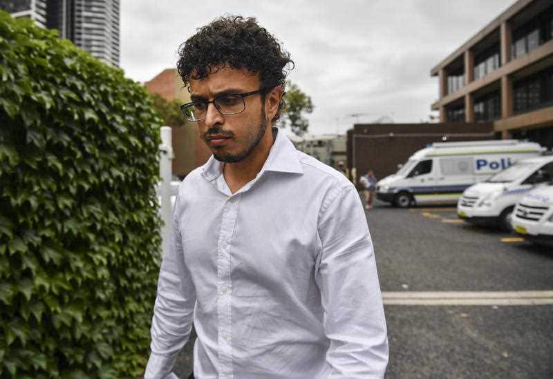 Arsalan Khawaja leaves Parramatta Police Station on December 4 after being granted bail.