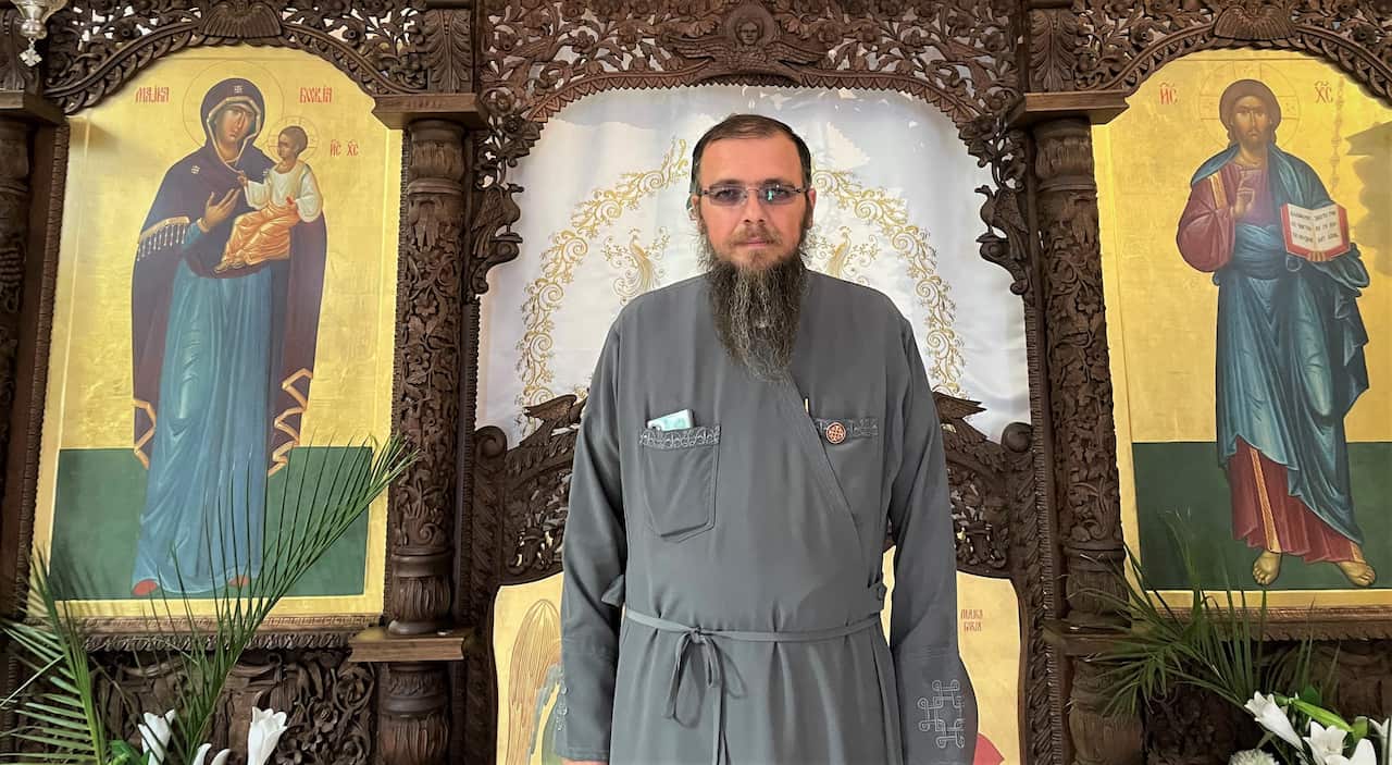 Reverend Vlado Nedeski, from the St Petka Macedonian Church. 