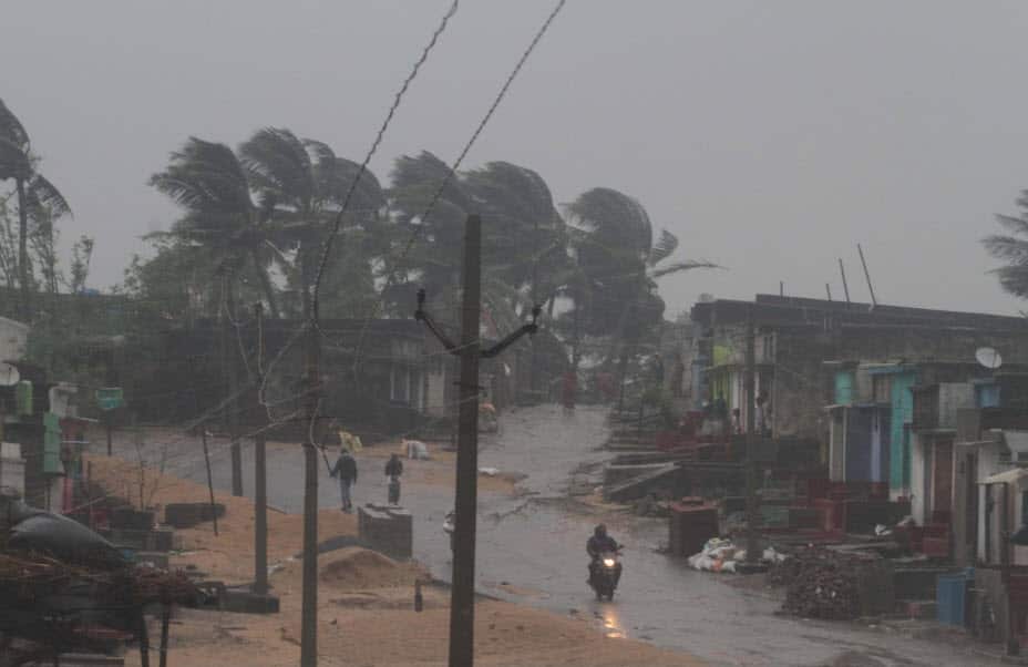 Cyclone Titli triggered the heavy rainfall in Odisha 