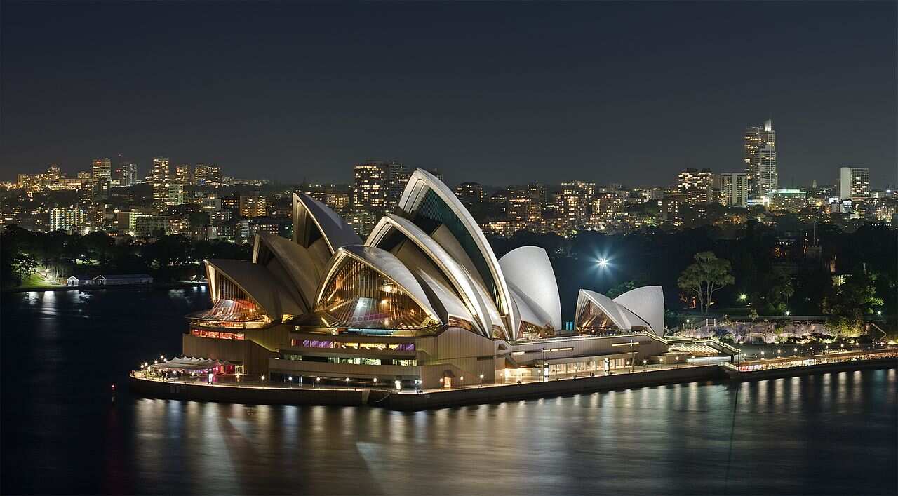 The Sydney Opera House.