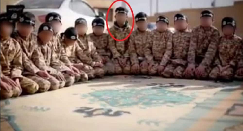 Yazidi boys captured by IS