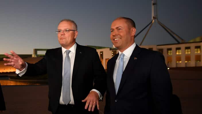 Prime Minister Scott Morrison and Treasurer Josh Frydenberg