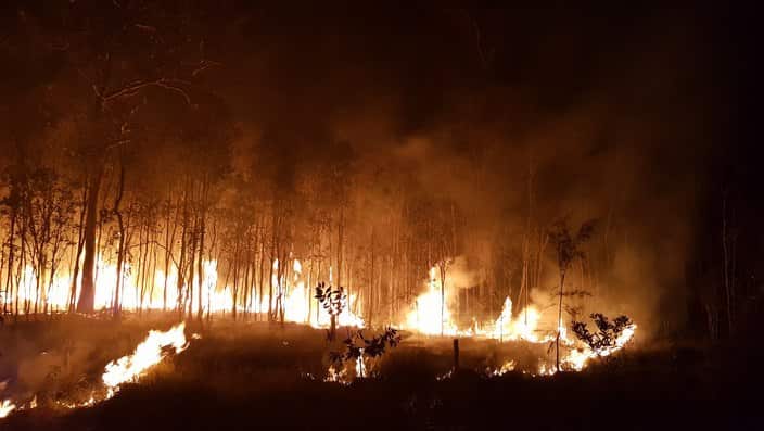 Queensland fire bush fire Deep water November 2018