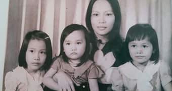 Dai Le with her family.