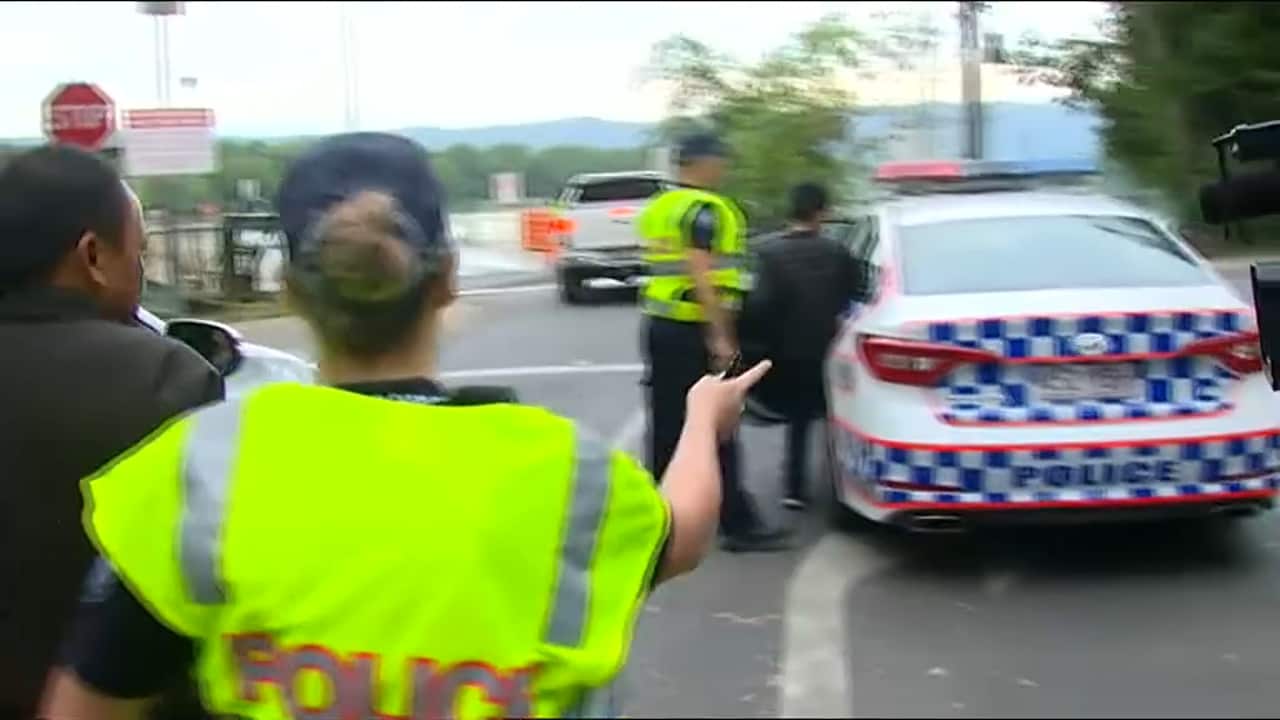 Two men on the people smuggling boat were arrested by Queensland Police.