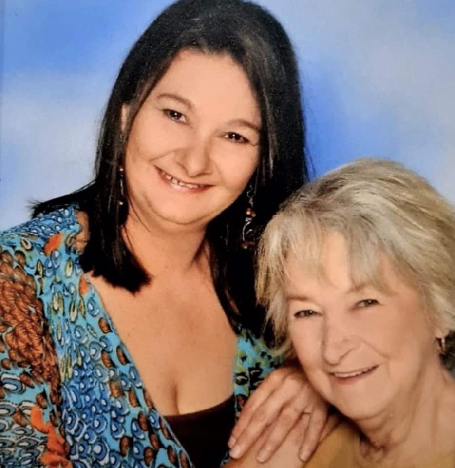 Dale Chapman, with her mother Valda Scott.