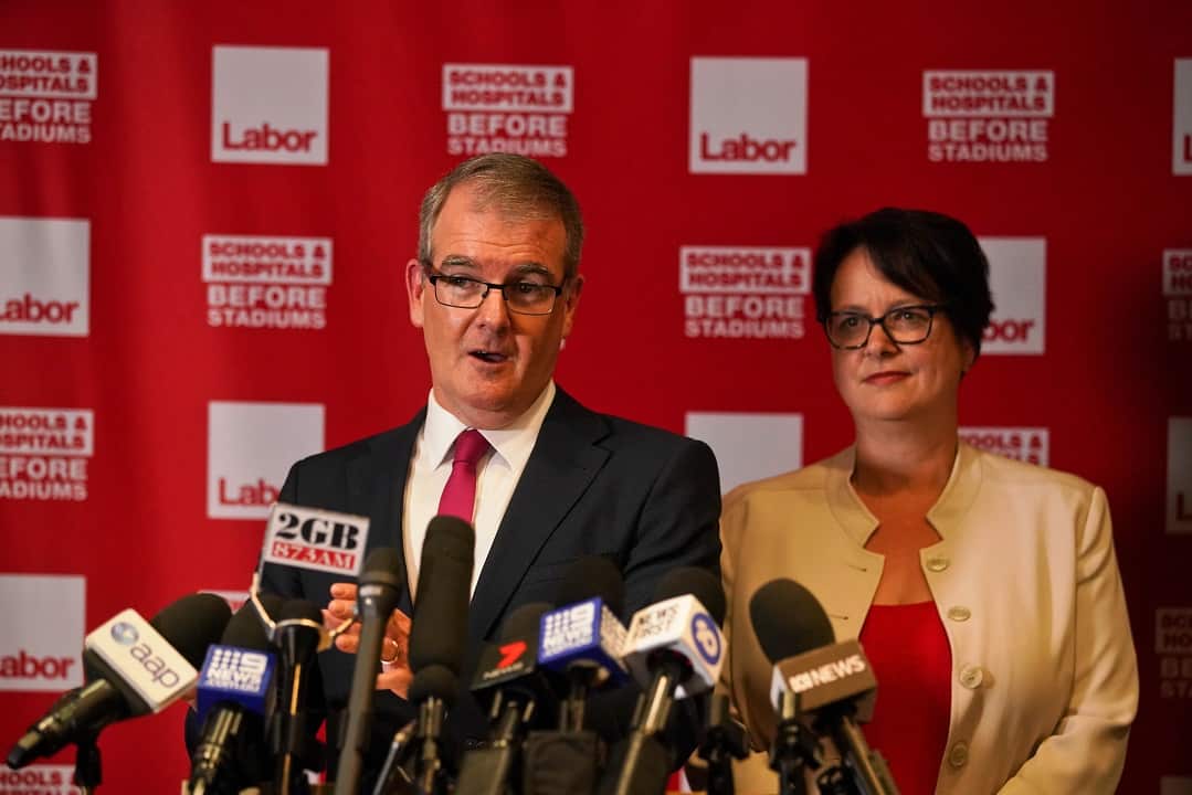 Michael Daley is the new NSW Labor State Opposition leader with his deputy Penny Sharpe. 