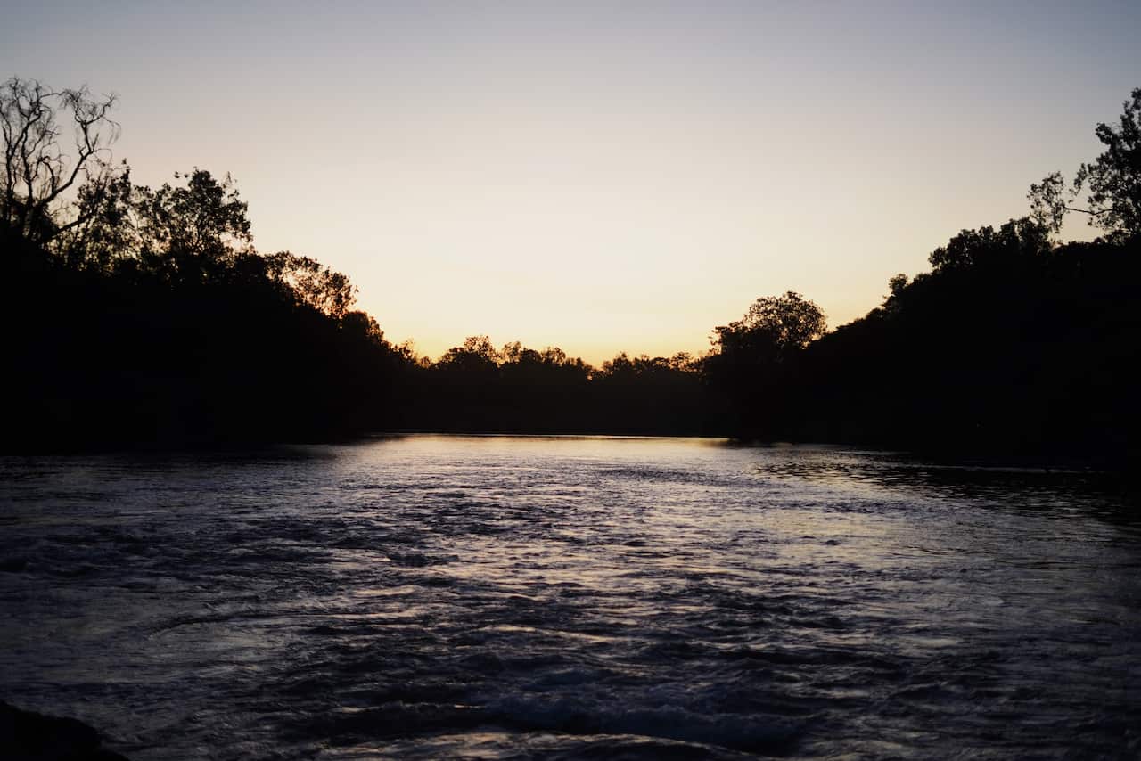 Daly River at the crossing          