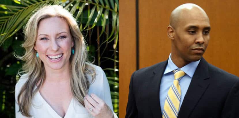 Justine Damond Ruszczyk (L) and accused killer Former Minneapolis police officer Mohamed Noor (L)
