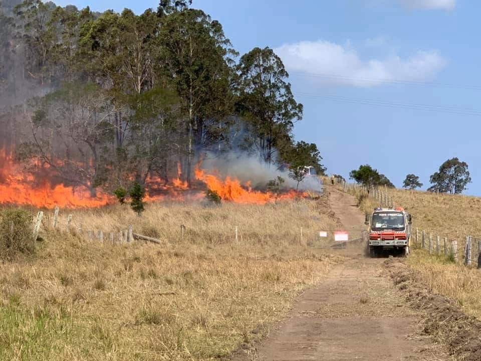 A containment burn at Nabiac, NSW