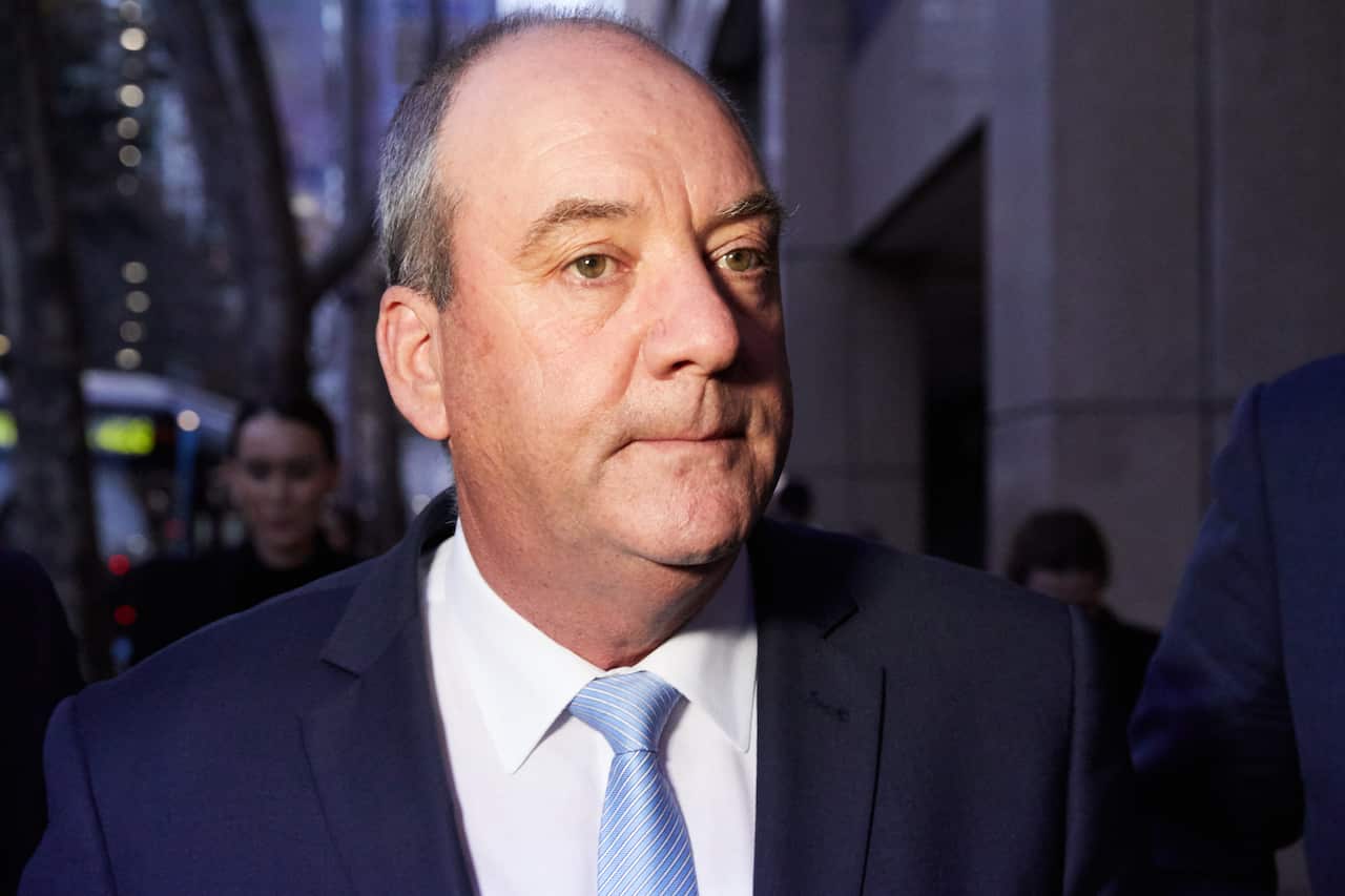 In this July 2018 file photo, Daryl Maguire leaves the NSW Independent Commission Against Corruption in Sydney.