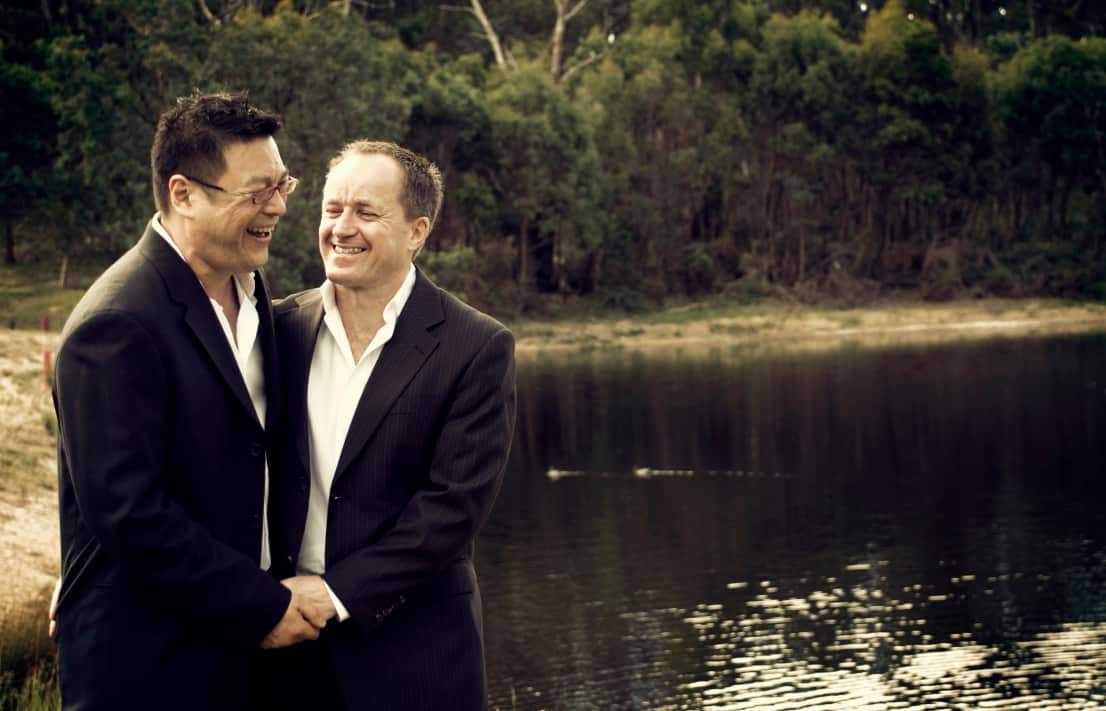 David has been with his partner Trevor for 13 years.