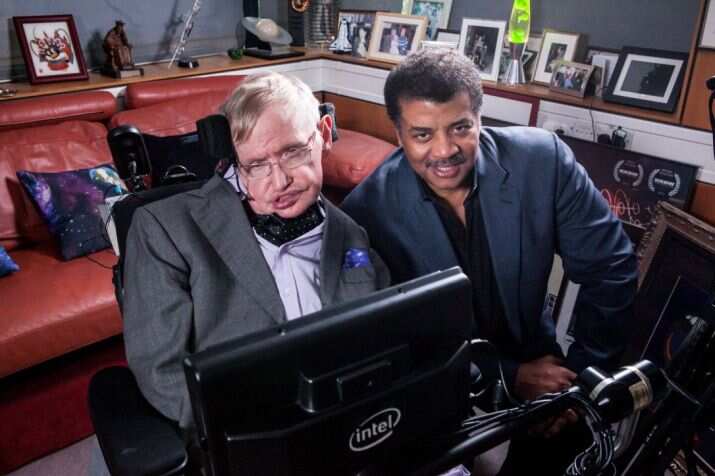 Stephen Hawking and Neil deGrasse Tyson. 