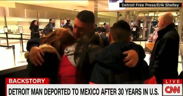 Jorge Garcia, 39, who had been living in the United States for three decades was deported to Mexico as Americans celebrated Martin Luther King Day.