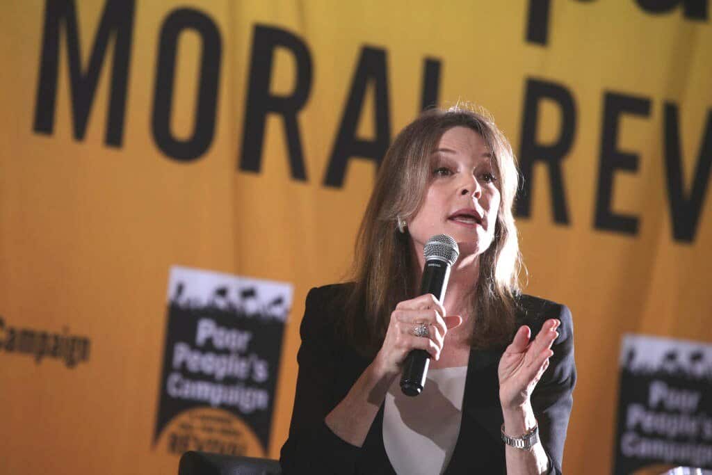 Democratic presidential hopeful Marianne Williamson. 