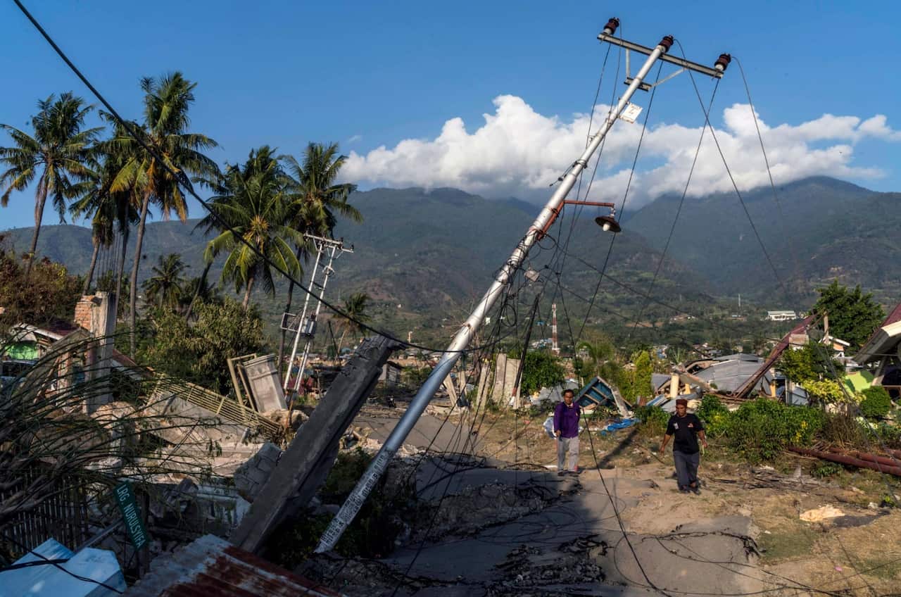 The Balaroa neighborhood of Palu, Indonesia, on Wednesday, Oct. 3, 2018
