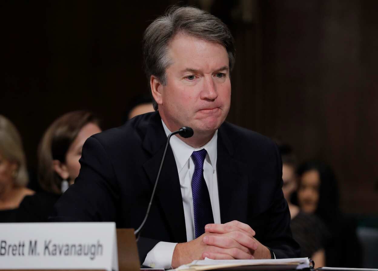 Judge Brett Kavanaugh testifies to the Senate Judiciary Committee during his Supreme Court confirmation hearing 