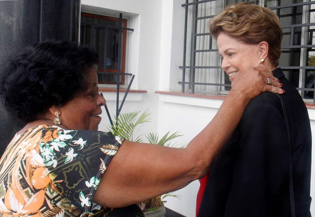 Former Brazilian President Dilma Rousseff after voting at a polling station in Belo Horizonte, Brazil.
