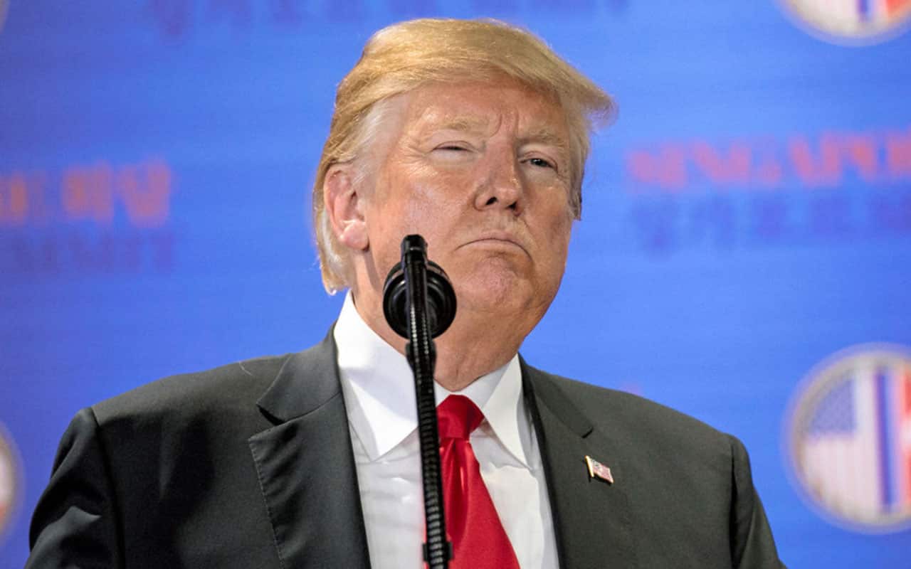 Trump later said he was joking when questioned about his comments. 