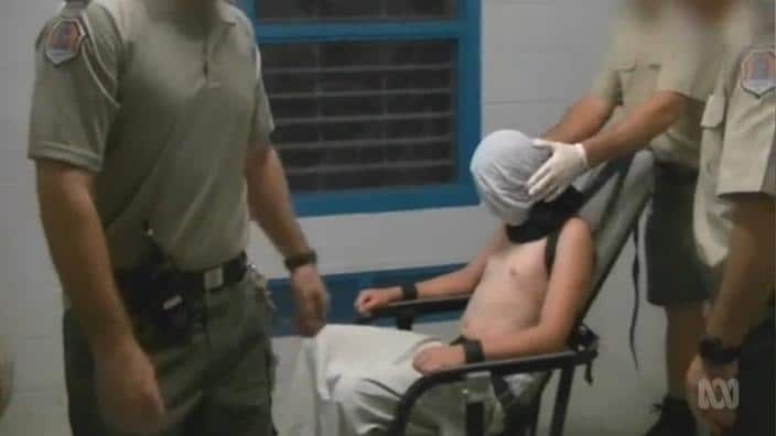 Graphic footage from inside the Don Dale detention centre sparked a royal commission. 