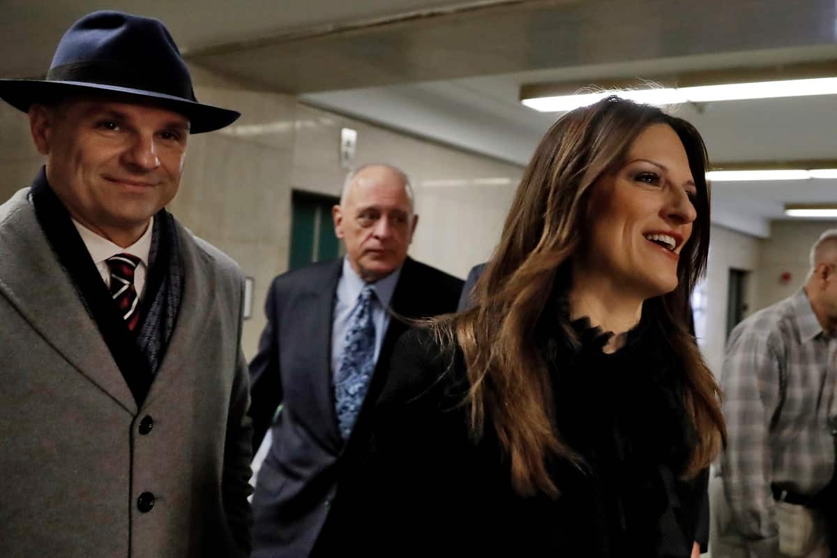 Harvey Weinstein's lawyer Donna Rotunno and Arthur Aidala, left, arrive at court.
