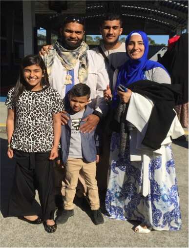 The Sanghera family after Jibreel made a full recovery. 