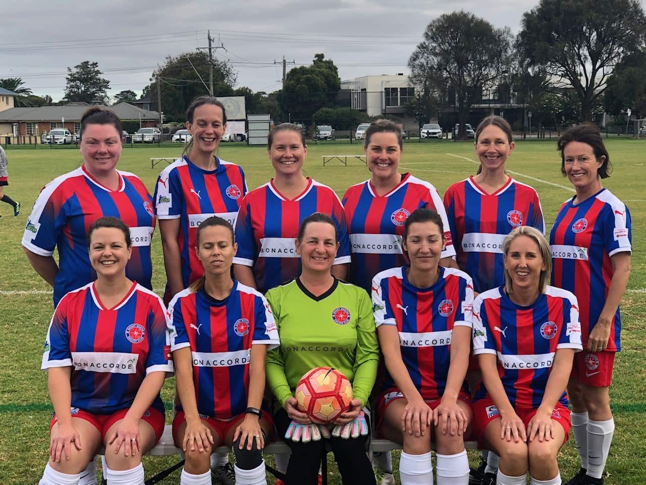 Shelley Christie and the Mount Martha 'Soccer Mums'