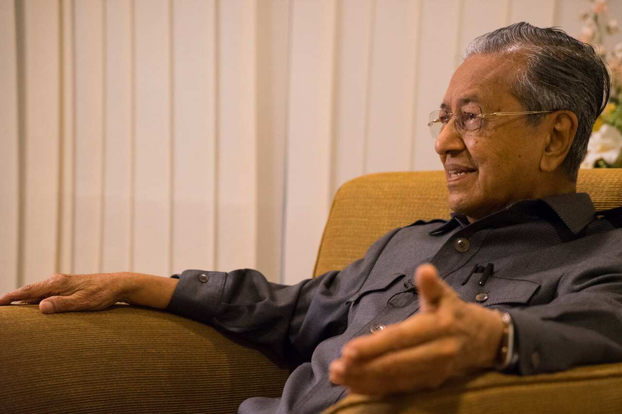 Former Malaysian Prime Minister Mahathir Mohamad speaks to SBS News (Photo: King Chai Woon)  