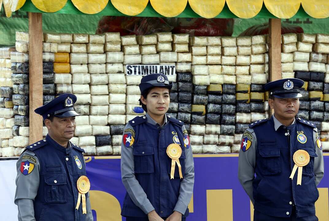 'Destruction Ceremony of Seized Narcotic Drugs'
