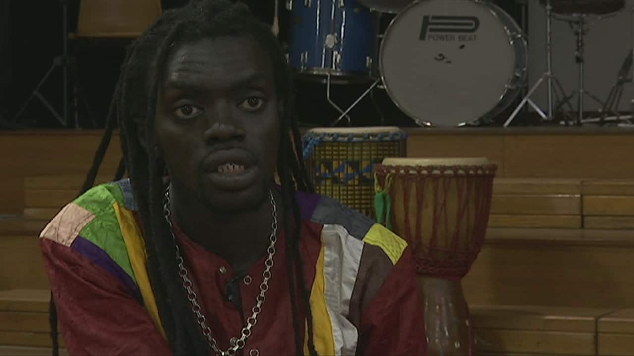 Mbaye comes from a family of West African storytellers known as 'griots'.