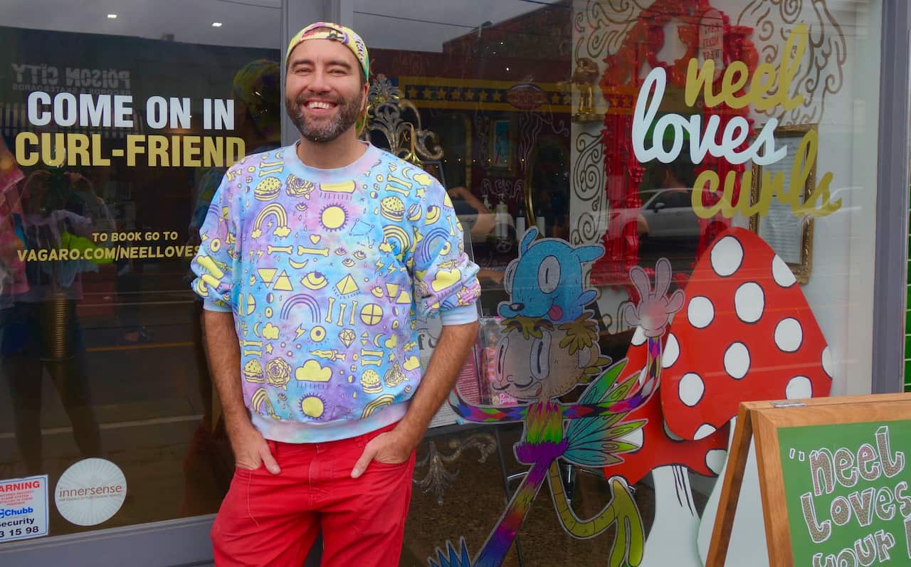 Hair stylist Neel Morley started hosting headscarf days out of his Fitzroy salon last year when he saw the need for a culturally appropriate service.