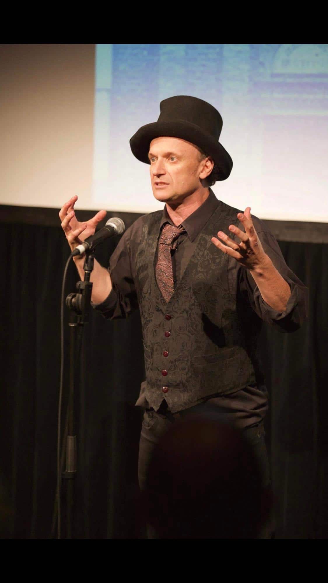 Eurydice Dixon’s friend and fellow comedian Greg “Duff” Duffield performs.