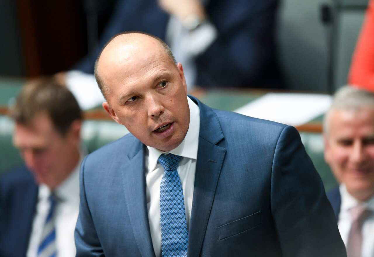 Home Affairs Minister Peter Dutton.