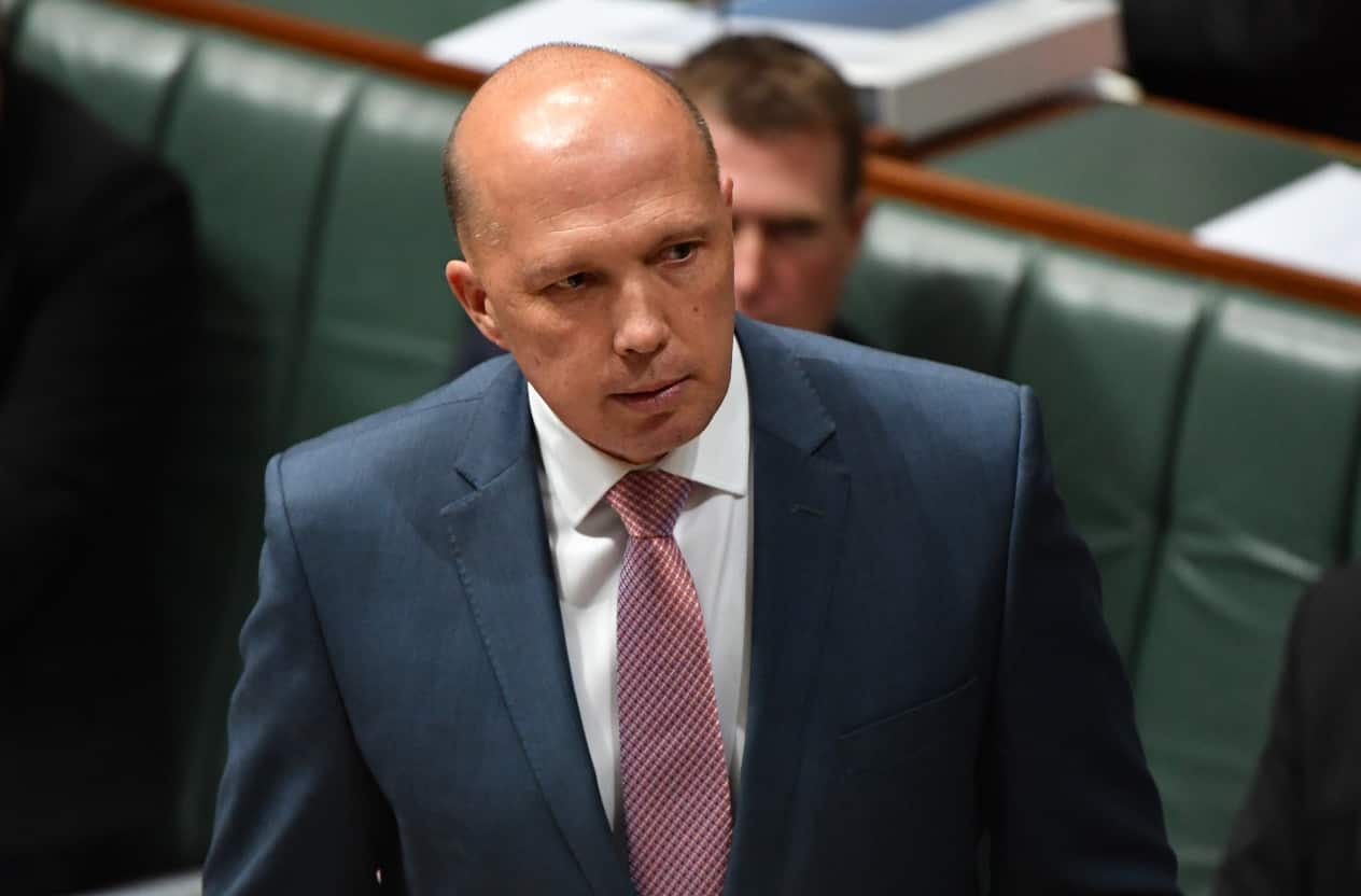 File image of Minister for Home Affairs Peter Dutton