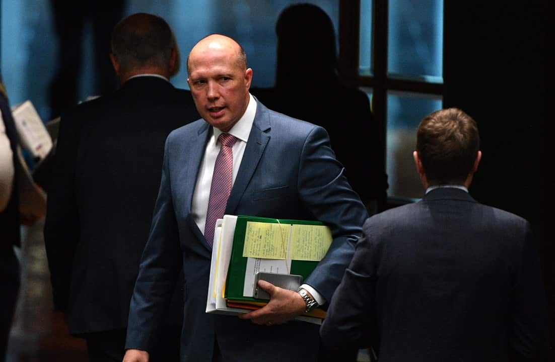 Home Affairs minister Peter Dutton.