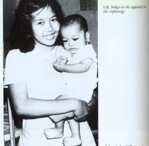 Indigo Willing as a baby in her orphanage