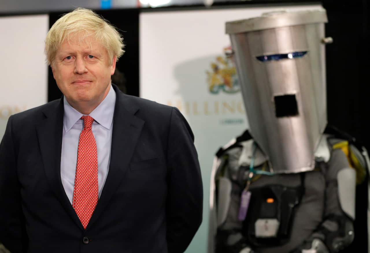 Boris Johnson makes his victory speech after retaining his seat. 