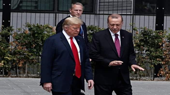US President Donald Trump and Turkey President Recep Tayyip Erdoğan